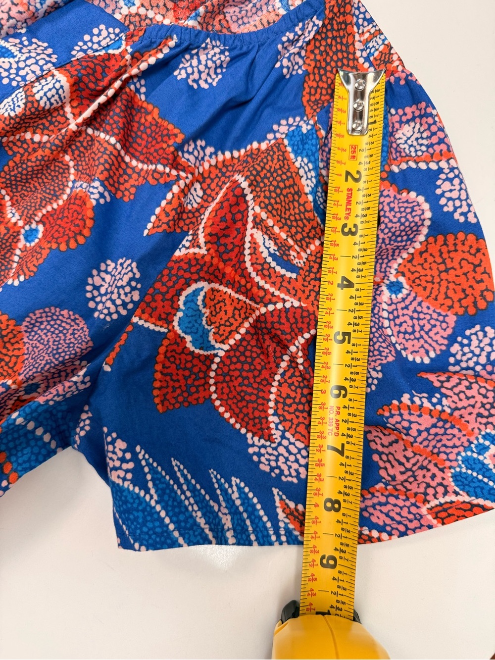 Sugarlips Amazonia Palmer Blue Floral Cotton Tiered Maxi Dress XS - Picture 10 of 12